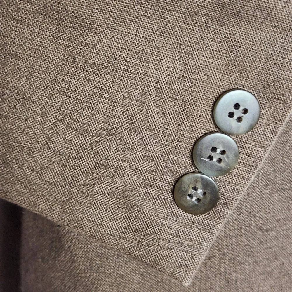 Vtg Haggar City Casuals Tweed Wool-Blend Blazer Jacket Mens 44R Brown Sport Coat